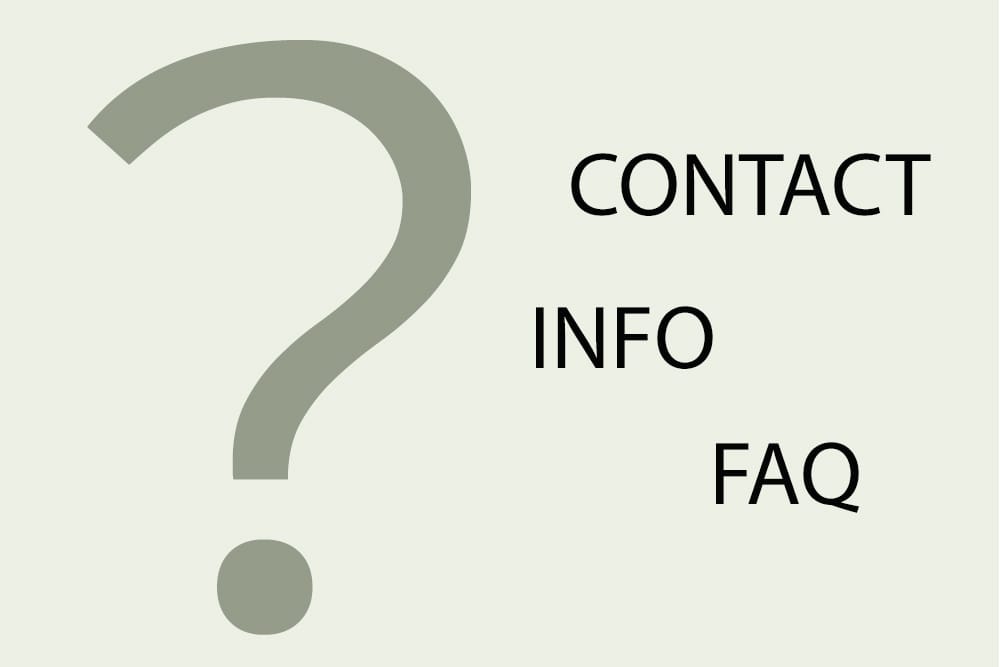 Contact Info Faq